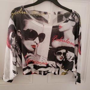 Urban Mix Crop Top  (L) for women